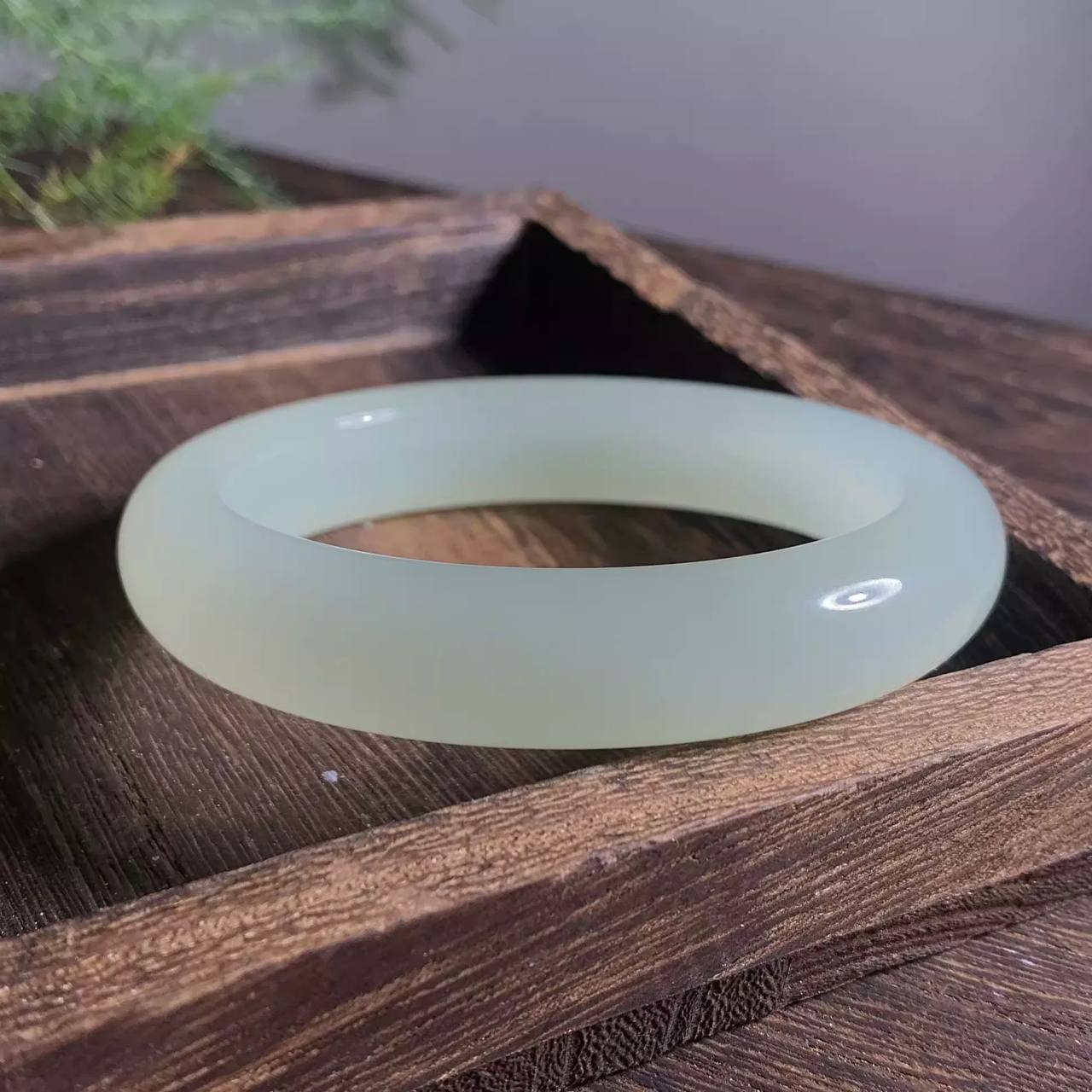 新疆和田玉 晴水玉镯正宗正圈天然玉石天然正装